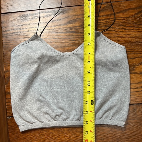 Free Shipping!!! Skinny Strap Seamless Brami in Heather Grey - Picture 9 of 10
